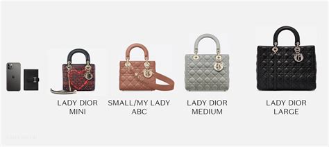 lady dior small size.